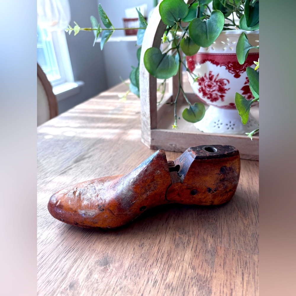 Antique Cobbler Tool Wooden Shoe Mold